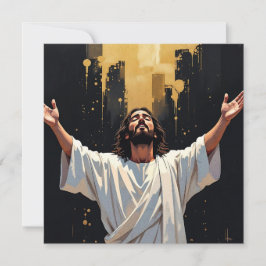 Jesus Christ Our Savior | Black and Gold blank
