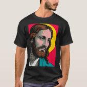 Jesus Christ P Art Religious Easter &amp; Christma Tシャツ (正面)