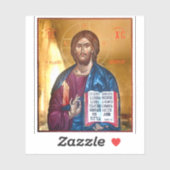 Jesus Christ Pantocrator Icon シール (シート)