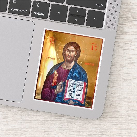 Jesus Christ Pantocrator Icon シール (詳細)