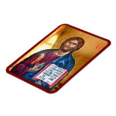 Jesus Christ Pantocrator Icon マグネット (左側)