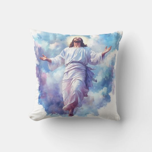 Jesus Christ Pillow Religious Christian Faith クッション (正面)