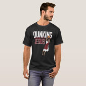 Jesus Christ Playing Basketball 1 Tシャツ (正面フル)