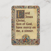 Jesus Christ prayer cards 名刺 (裏面)