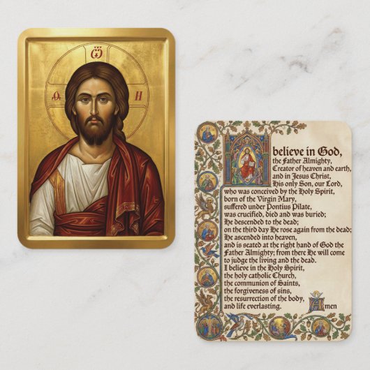 Jesus Christ prayer cards 名刺 (正面/裏面)