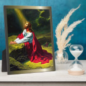 Jesus Christ Praying in the Garden of Gethsemane フォトプラーク (側面)