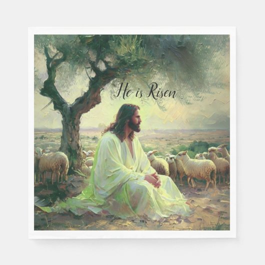 Jesus Christ Religious Easter Catholic  スタンダードランチョンナプキン (正面)