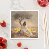 Jesus Christ Religious Easter Catholic  スタンダードランチョンナプキン (インサイチュ)