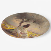 Jesus Christ Religious Easter Catholic  ペーパープレート (アングル)