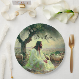 Jesus Christ Religious Easter Catholic  ペーパープレート