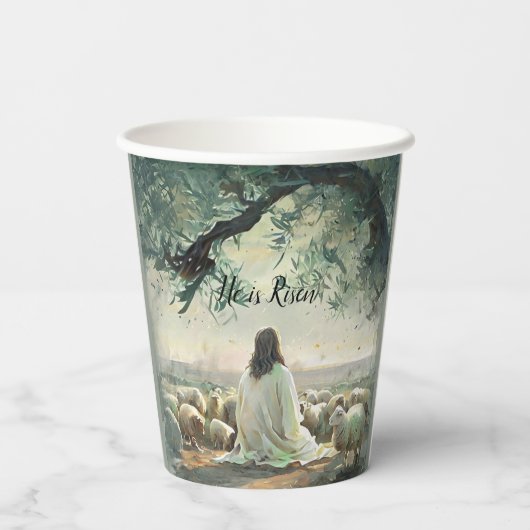 Jesus Christ Religious Easter Catholic  紙コップ (裏面)