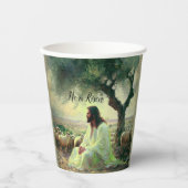 Jesus Christ Religious Easter Catholic  紙コップ (正面)