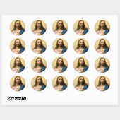 Jesus Christ Round Sticker ラウンドシール (シート)