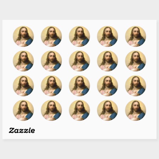 Jesus Christ Round Sticker  ラウンドシール (シート)