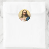 Jesus Christ Round Sticker ラウンドシール (バッグ)