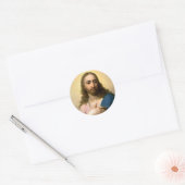 Jesus Christ Round Sticker ラウンドシール (封筒)