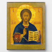 Jesus Christ Russian Icon フォトプラーク (正面)