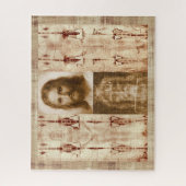 Jesus Christ Shroud of Turin Holy Face Burial  ジグソーパズル (縦)
