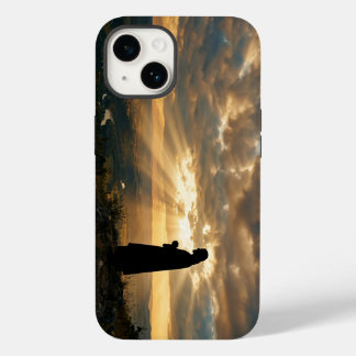 Jesus Christ Silhouette Holy Light Sunset Case Case-Mate iPhone 14ケース