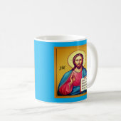 Jesus Christ son of God コーヒーマグカップ (正面右)