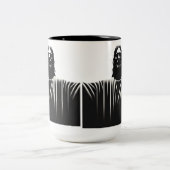 Jesus Christ stoic  ツートーンマグカップ (中央)