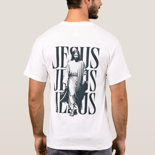 Jesus Christ walking Tシャツ (裏面)