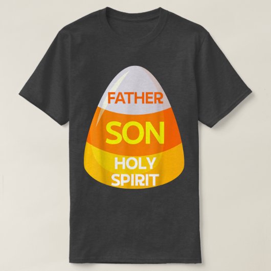 Jesus Christian Candy Corn Halloween  Tシャツ (デザイン正面)