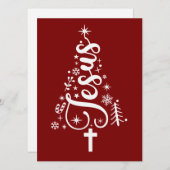 Jesus Christian Christmas Bible Verse Faith  シーズンカード (正面/裏面)