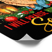 Jesus Christmas I Will Praise Him In Every Season ポスター (角)