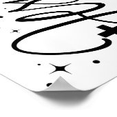 Jesus Christmas Tree Christian Bible Verse Snowfla ポスター (角)