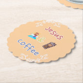 Jesus + Coffee ペーパーコースター (アングル)