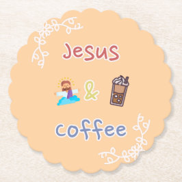 Jesus + Coffee ペーパーコースター
