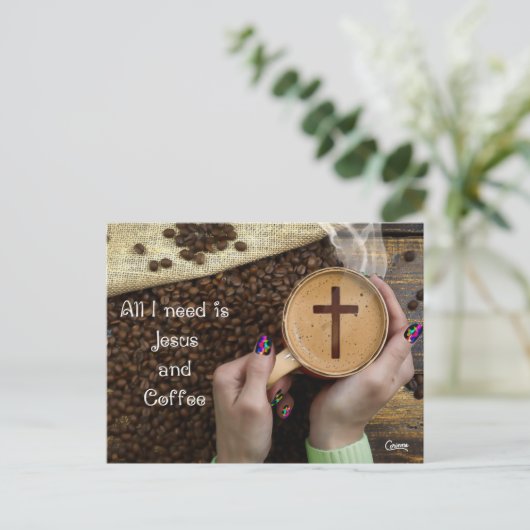 Jesus & Coffee – ポストカード (スタンド正面)