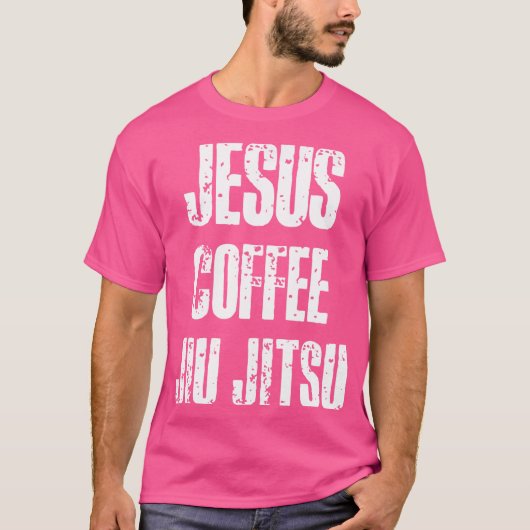 Jesus Coffee Jiu Jitsu – ブラジル柔術 Tシャツ (正面)