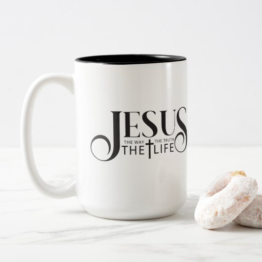 Jesus Coffee Mug ツートーンマグカップ (ドーナツ)