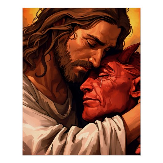 Jesus Comforting Lucifer  ポスター (正面)