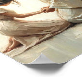 Jesus Comforting Woman - Christian Art with Bible ポスター (角)