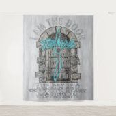 Jesus Cross Guard a DoorTシャツ タペストリー (正面)