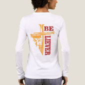 Jesus Cross Nail Design – Powerful Christian トライブレンドＴシャツ (背面)