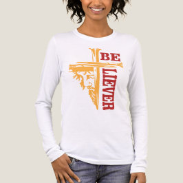 Jesus Cross Nail Design – Powerful Christian トライブレンドTシャツ