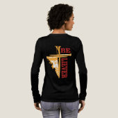 Jesus Cross Nail Design – Powerful Christian トライブレンドＴシャツ (背面全体)