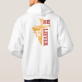 Jesus Cross Nail Design – Powerful Christian パーカ (裏面)