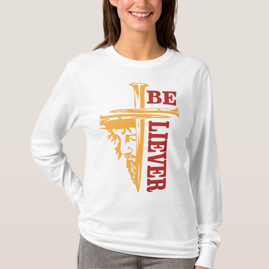 Jesus Cross Nail Design – Powerful Christian Tシャツ (正面)