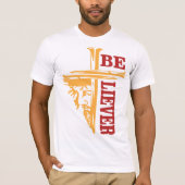 Jesus Cross Nail Design – Powerful Christian Tシャツ (正面)