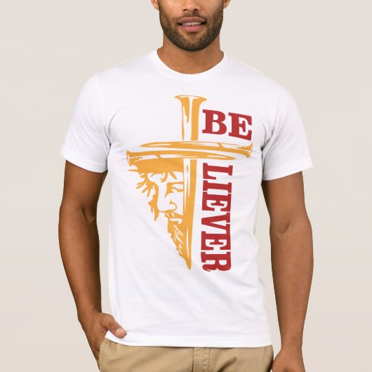 Jesus Cross Nail Design – Powerful Christian Tシャツ (正面)