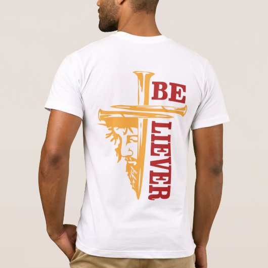 Jesus Cross Nail Design – Powerful Christian Tシャツ (裏面)