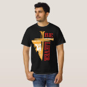 Jesus Cross Nail Design – Powerful Christian Tシャツ (正面フル)