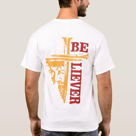 Jesus Cross Nail Design – Powerful Christian Tシャツ (裏面)