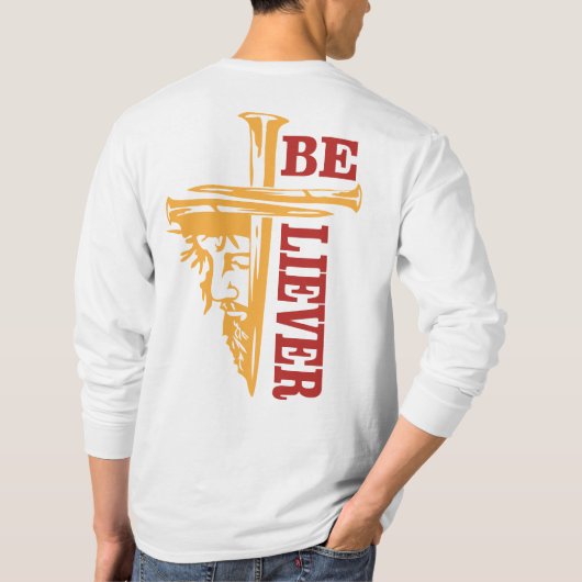 Jesus Cross Nail Design – Powerful Christian Tシャツ (裏面)