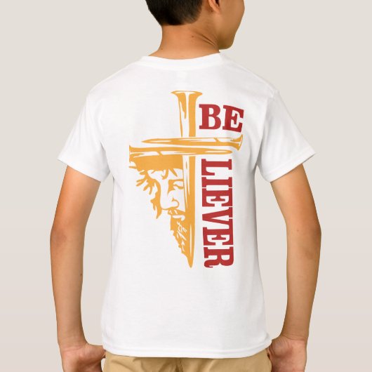 Jesus Cross Nail Design – Powerful Christian Tシャツ (裏面)